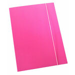 Fascikl kartonski/lak s gumicom 600gr OPTIMA roza