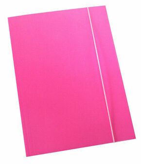 Fascikl kartonski/lak s gumicom 600gr OPTIMA roza