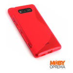 Nokia Lumia 820 crvena silikonska maska