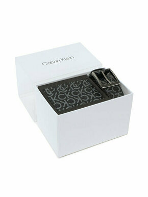 Set futrola za kartice i remen Calvin Klein Classic Mono Vital Belt+Ccholder K50K509713 BAX