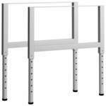 vidaXL Okviri za radni stol 2 kom metalni 85 x (69 - 95,5) cm sivi