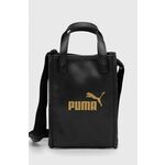 Torba Puma boja: crna - crna. Mala torba iz kolekcije Puma. na kopčanje model izrađen od sintetičkog materijala. Model se lako čisti i održava.