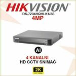 HIKVISION ACUSENSE 4MP 4 KANALNI VIDEO SNIMAČ iDS-7204HQHI-M1/S