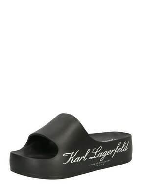 Karl Lagerfeld Natikače s potpeticom 'KOBO' crna / bijela