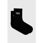 Čarape Vans za žene, boja: crna - crna. Niske čarape iz kolekcije Vans. Model izrađen od elastičnog materijala.