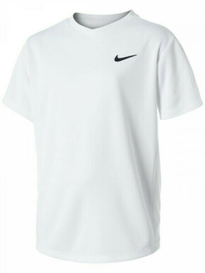 Majica za dječake Nike Court Dri-Fit Victory SS Top B - white/white/black
