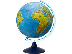 Alaysky Globe 32 cm Reljefni fizički i politički globus s LED pozadinskim osvjetljenjem