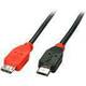 LINDY USB kabel USB 2.0 USB-Micro-B utikač, USB-Micro-B utikač 2.00 m crna s otg funkcijom 31760