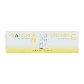 ALCINA Hyaluron 2.0 + Vitamin C Ampulle Set restorativna njega 5 x 1 ml + restorativna njega vitamin C 5 x 1 ml za žene