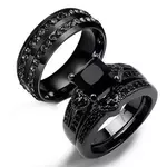 RNR Black Mystery, prsten od nehrđajućeg čelika