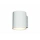 Zidna svjetiljka (lampa) MURO TONDO - Bijelo/srebrna