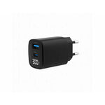 Gembird 2-port 30W USB fast charger, LCD, black