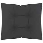 vidaXL Paletni podni jastuk 60 x 61 x 10 cm crni