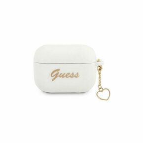 Guess GUAPLSCHSH Apple AirPods Pro white Silicone Charm Heart Collection