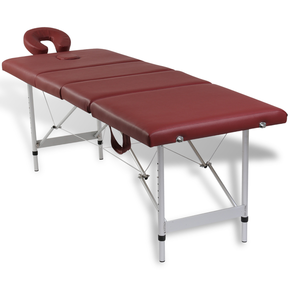 VidaXL Sklopivi masažni stol s drvenim okvirom