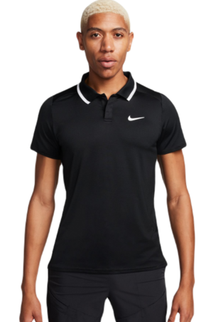 Muški teniski polo Nike Court Dri-Fit Advantage Polo - black/white/white