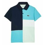 Majica za dječake Lacoste Recycled Pique Knit Tennis Polo Shirt - navy blue/blue/green/white