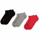 Set od 3 para unisex visokih čarapa Puma 261080001 Black/Red 232