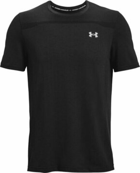 Under Armour UA Seamless Short Sleeve T-Shirt Black/Mod Gray L