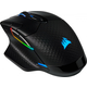 Corsair Dark Core RGB PRO gaming miš, optički, bežični, 18000 dpi, 1ms, crni/plavi