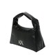 Torba Armani Exchange boja: crna - crna. Mala torba iz kolekcije Armani Exchange. Na kopčanje model izrađen od ekološke kože. Lagan i udoban model idealan za svakodnevno nošenje.
