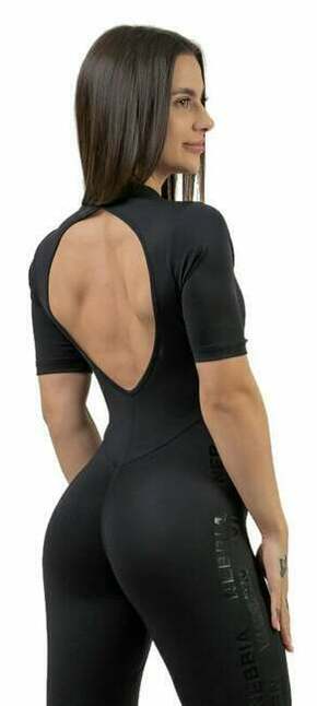 Nebbia Workout Jumpsuit INTENSE Focus Black XS Fitness hlače