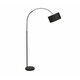 NOVA LUCE 9401652 | Sama Nova Luce podna svjetiljka 180cm s prekidačem 1x E27 crno, krom, bijelo