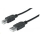 MANHATTAN USB kabel visoke brzine za uređaj, tip-A muški na tip-B muški, 0,5 m, crni