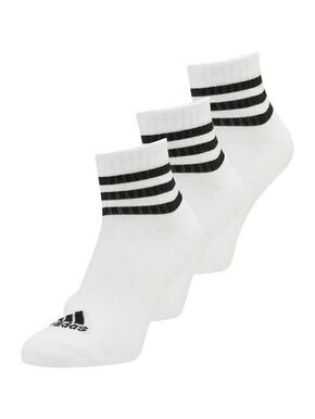 Set od 3 para unisex visokih čarapa adidas 3S C Spw Mid 3P HT3456 White/Black