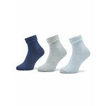 Set od 3 para dječjih visokih čarapa United Colors Of Benetton 6AO3F211S 935 Plava