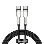 BASEUS kabel tipa C do tipa C PD100W Power Delivery Cafule metalni kabel 1 metar crni