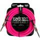Ernie Ball Flex Instrument Cable Straight/Straight Ružičasta 6 m Ravni - Ravni