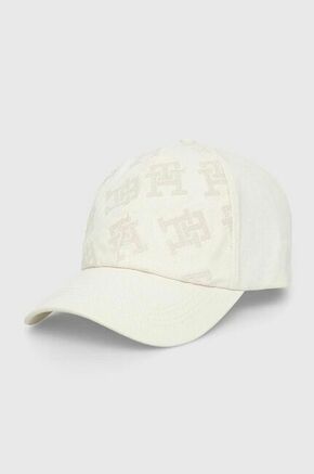 Pamučna kapa sa šiltom Tommy Hilfiger boja: bijela
