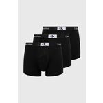 Bokserice Calvin Klein Underwear 3-pack za muškarce, boja: crna - crna. Bokserice iz kolekcije Calvin Klein Underwear. Model izrađen od elastične pletiva. Izuzetno udobni materijal.