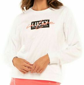 Ženski sportski pulover Lucky in Love Core Signature Lucky In Love Pullover - white