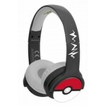 Dječje bežične naglavne Bluetooth slušalice s mikrofonom OTL Pokémon Pokéball crno-bijele