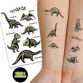 TyToo: Tetovaža naljepnice dinosaura koja svijetli u mraku