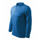 Polo majica muška SINGLE J. LS 211 - M,Azurno plava