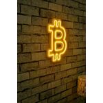 Ukrasna plastična LED rasvjeta, Bitcoin - Yellow