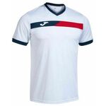 Muška majica Joma Court Short Sleeve T-Shirt - white/red