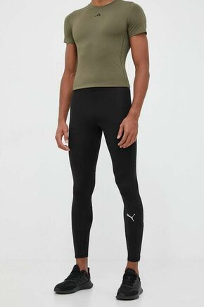 PUMA Sportske hlače svijetlosiva / crna