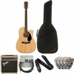 Fender CD-60SCE Dreadnought WN Natural Deluxe SET Natural
