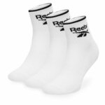 Set od 3 para unisex visokih čarapa Reebok R0362-SS24 (3-pack) Bijela