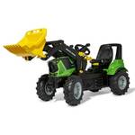 Rolly Toys Farmtrac Premium II Deutz 8280 TTV traktor na pedale sa utovarivačem i gumenim kotačima