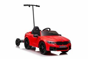 Licencirani auto na akumulator BMW M5 + platforma - crveni/lakirani