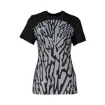 NIKE Tehnička sportska majica svijetlosiva / crna / bijela 23160844