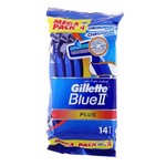 Gillette jednokratni brijač Blue II Plus, 10+4 komada