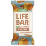 Energetska pločica Lifefood Lifebar Oat Snack Protein slaný karamel BIO 40 g Ukus: slani karamel