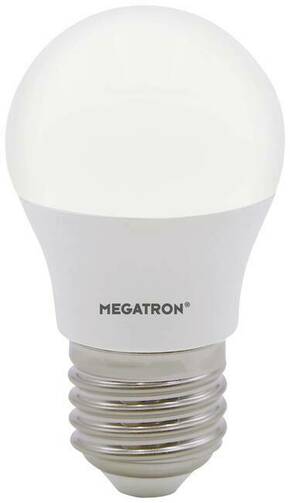 Megatron MT65004 LED Energetska učinkovitost 2021 F (A - G) E27 oblik kapi 5.5 W neutralna bijela (Ø x D) 45 mm x 78 mm 1 St.