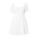 HOLLISTER Ljetna haljina 'CHANNELED' bijela